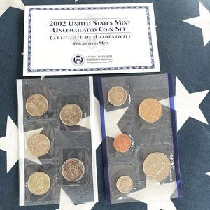 U.S. Mint 2002 Uncirculated Coin Set